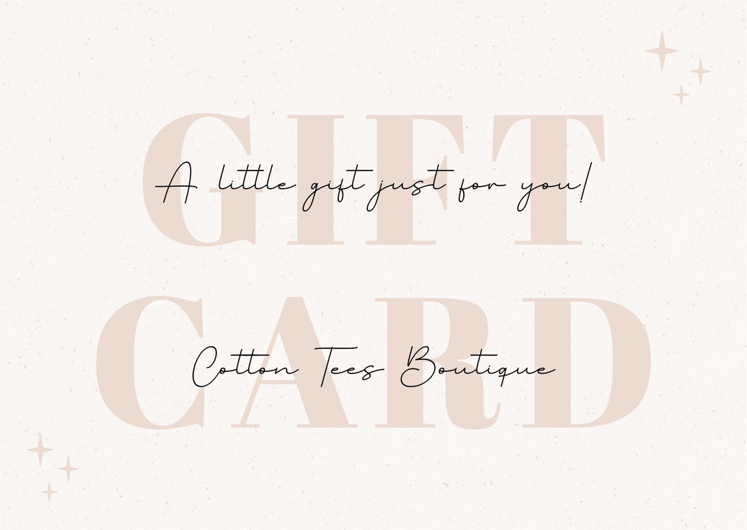 Cotton Tees Boutique Gift Card